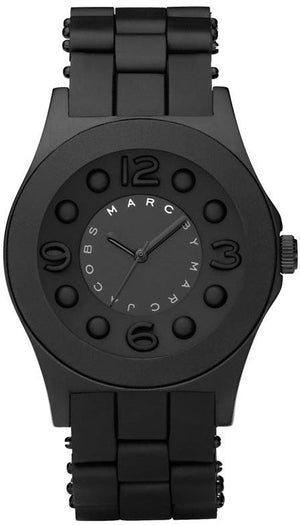 Marc Jacobs Pelly Black Dial Black Silicone Strap Watch for Women - MBM2531 Authentic Buy Shop Now