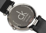 Calvin Klein Sight Silver Dial Black Leather Strap Watch for Men - K1S21120 Authentic Buy Shop Now