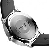 Emporio Armani Giovanni Analog Black Dial Black Leather Strap Watch For Men - AR11210 Authentic Buy Shop Now