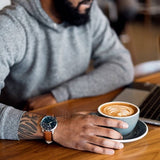 Fossil Minimalist Blue Dial Brown Leather Strap Watch for Men - FS5304 Authentic Buy Shop Now