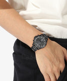 Hugo Boss Troper Chronograph Grey Dial Grey Steel Strap Watch For Men - 1514058 Authentic Buy Shop Now