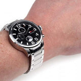 Tommy Hilfiger Jackson Quartz Black Dial Silver Steel Strap Watch for Men - 1791243 Authentic Buy Shop Now