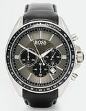 Hugo Boss Contemporary Sport Driver Black Dial Black Leather Strap Watch for Men - 1513085 Authentic Buy Shop Now