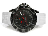 Tommy Hilfiger Sport Black Dial White Rubber Strap Watch for Men - 1790986 Authentic Buy Shop Now