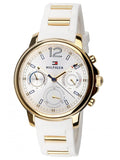 Tommy Hilfiger Claudiia White Dial White Steel Strap Watch for Women - 1781745 Authentic Buy Shop Now