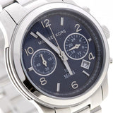 Michael Kors Hunger Stop 100 Series Navy Blue Dial Silver Steel Strap Watch for Women - MK5814 Authentic Buy Shop Now