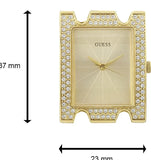 Guess MOD Heavy Metal Diamonds Gold Dial Gold Steel Strap Watch for Women - W0072L1 Authentic Buy Shop Now