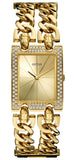 Guess MOD Heavy Metal Diamonds Gold Dial Gold Steel Strap Watch for Women - W0072L1 Authentic Buy Shop Now