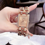 Guess Mod Heavy Metal Diamonds Rose Gold Dial Rose Gold Steel Strap Watch for Women - W0072L3 Authentic Buy Shop Now