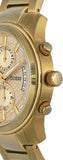 Guess Analog Chronograph Gold Dial Gold Steel Strap Watch for Men - W0075G5 Authentic Buy Shop Now