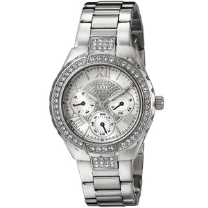 Guess Viva Quartz Silver Dial Silver Steel Strap Watch For Women - W0111l1 Authentic Buy Shop Now