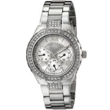 Guess Viva Quartz Silver Dial Silver Steel Strap Watch For Women - W0111l1 Authentic Buy Shop Now