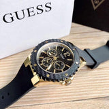 Guess Overdrive Black Dial Black Rubber Strap Watch for Women - W0149L4 Authentic Buy Shop Now