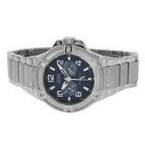 Guess Rigor Quartz Black Dial Silver Steel Strap Watch For Men - W0218G2 Authentic Buy Shop Now