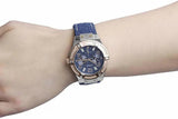 Guess Jet Setter Analog Blue Dial Blue Denim Strap Watch For Women - W0289L1 Authentic Buy Shop Now