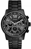 Guess Horizon Chronograph Black Dial Black Steel Strap Watch For Men - W0379G2 Authentic Buy Shop Now