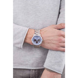 Guess Horizon Chronograph Quartz Blue Dial Silver Steel Strap Watch for Men - W0379G6 Authentic Buy Shop Now