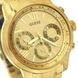 Guess Mini Sunrise Quartz Gold Dial Gold Steel Strap Watch For Women - W0448L2 Authentic Buy Shop Now