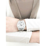 Guess Luna Diamonds Silver Dial Silver Steel Strap Watch for Women - W0729L1 Authentic Buy Shop Now