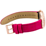Guess Limelight Quartz Multicolor Dial Red Leather Strap Watch For Women - W0775L4 Authentic Buy Shop Now
