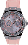 Guess Limelight Blue Dial Pink Rubber Strap Watch For Women - W0775L5 Authentic Buy Shop Now