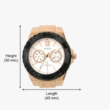 Guess Limelight Quartz White Dial Black Leather Strap Watch For Women - W0775L9 Authentic Buy Shop Now