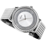 Guess Quartz Silver Dial Willow Stainless Steel Mesh Bracelet Watch For Women - W0836L2 Authentic Buy Shop Now