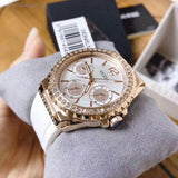 Guess Starlight Diamonds White Dial White Rubber Strap Watch for Women - W0846L5 Authentic Buy Shop Now