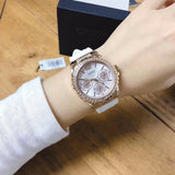 Guess Starlight Diamonds White Dial White Rubber Strap Watch for Women - W0846L5 Authentic Buy Shop Now