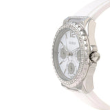 Guess Starlight Multifunction Diamonds White Dial White Rubber Strap Watch for Women - W0846L8 Authentic Buy Shop Now