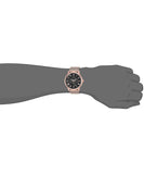 Guess Delancy Black Dial Rose Gold Mesh Bracelet Watch for Men - W0871G5 Authentic Buy Shop Now