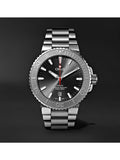 Oris Aquis Date Relief Grey Dial Silver Steel Strap Watch for Men - 0173377304153-0782405PEB Authentic Buy Shop Now