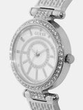 Guess Muse Quartz White Dial Silver Steel Strap Watch For Women - W1008l1 Authentic Buy Shop Now