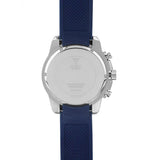 Guess Octane Chronograph Black Dial Blue Rubber Strap Watch For Men - W1047G2 Authentic Buy Shop Now