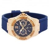 Guess Limelight Blue Dial Blue Silicone Strap Watch For Women - W1053L1 Authentic Buy Shop Now