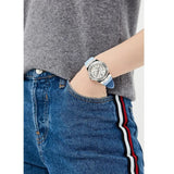 Guess Limelight Crystals White Dial Blue Rubber Strap Watch for Women - W1053L5 Authentic Buy Shop Now