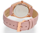 Guess Wonderlust Beige Dial Pink Leather Strap Watch for Women - W1065L1 Authentic Buy Shop Now