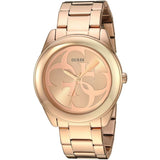 Guess G-Twist Rose Gold Dial Rose Gold Steel Strap Watch for Women - W1082L3 Authentic Buy Shop Now