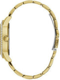 Guess Bedazzle Diamonds Gold Dial Gold Steel Strap Watch For Women - W1097L2 Authentic Buy Shop Now