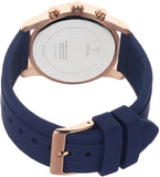 Guess Confetti Diamonds Gold Dial Blue Rubber Strap Watch For Women - W1098L6 Authentic Buy Shop Now