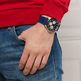 Guess Odyssey Multifunction Blue Dial Blue Rubber Strap Watch For Men - W1108G4 Authentic Buy Shop Now
