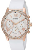 Guess Solar White Dial White Rubber Strap Watch For Women - W1135L1 Authentic Buy Shop Now