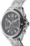 Guess Surge Chronograph Black Dial Silver Steel Strap Watch for Men - W1258G1 Authentic Buy Shop Now
