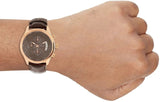 Guess Analog Chronograph Brown Dial Brown Leather Strap Watch For Men - W14052G2 Authentic Buy Shop Now