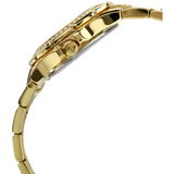 Guess Mini Prism Diamonds White Dial Gold Steel Strap Watch for Women - W15072L1 Authentic Buy Shop Now