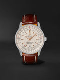 Breitling Navitimer Automatic 41 White Dial Brown Leather Strap Watch for Men - A17326211G1P2 Authentic Buy Shop Now