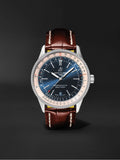 Breitling Navitimer Automatic 38mm Blue Dial Brown Leather Strap Mens Watch - A17325211C1P2 Authentic Buy Shop Now