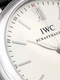 IWC Portofino Automatic White Dial Black Leather Strap Watch for Men - IW356501 Authentic Buy Shop Now