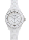 Chanel J12 Diamonds Mother of Pearl White Dial White Steel Strap Watch for Women - J12 H5704 Authentic Buy Shop Now