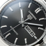 Tag Heuer Carrera Day Date Automatic Black Dial Silver Steel Strap Watch for Men - WBN2010.BA0640 Authentic Buy Shop Now
